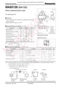 MA6X12600L Datasheet Cover