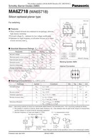 MA6Z71800L Datasheet Cover