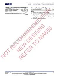 MA750GQ-P Datasheet Page 3