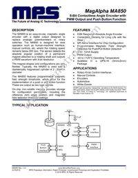 MA850GQ-P Datasheet Cover