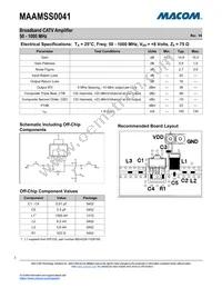 MAAMSS0041TR Datasheet Page 2