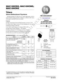 MAC16HCN Datasheet Cover