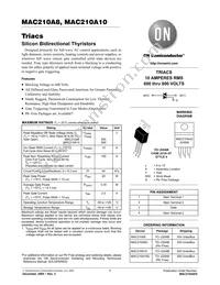 MAC210A10 Datasheet Cover