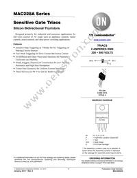 MAC228A4 Datasheet Cover