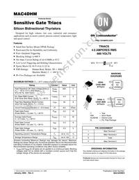 MAC4DHMT4 Datasheet Cover