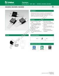 MAC8MG Datasheet Cover