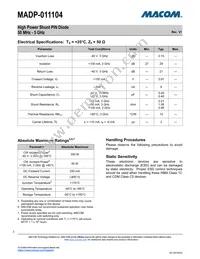 MADP-011104-TR3000 Datasheet Page 2