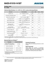 MADS-011010-14150T Datasheet Page 2