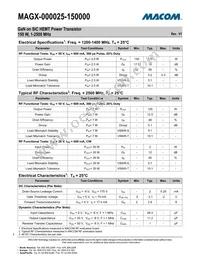 MAGX-000025-150000 Datasheet Page 2