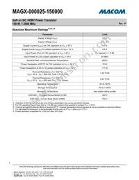 MAGX-000025-150000 Datasheet Page 3