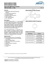 MAGX-000035-01000S Datasheet Cover