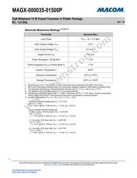 MAGX-000035-01500P Datasheet Page 3