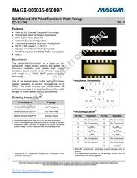 MAGX-000035-05000P Datasheet Cover