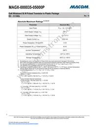 MAGX-000035-05000P Datasheet Page 3
