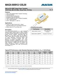 MAGX-000912-125L00 Datasheet Cover