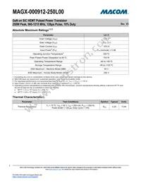 MAGX-000912-250L00 Datasheet Page 3