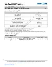 MAGX-000912-500L0S Datasheet Page 3