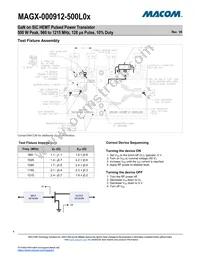 MAGX-000912-500L0S Datasheet Page 4