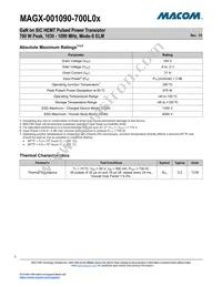 MAGX-001090-700L0S Datasheet Page 3