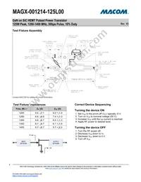 MAGX-001214-125L00 Datasheet Page 4