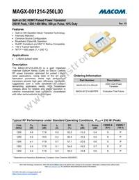 MAGX-001214-250L00 Datasheet Cover