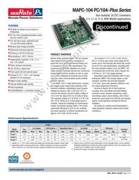 MAPC-104-C Datasheet Cover