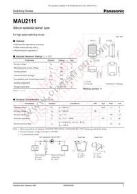 MAU211100B Datasheet Cover