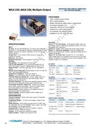 MAX-354-1205A Datasheet Cover