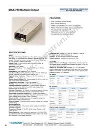 MAX-754-1205G Datasheet Cover