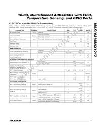 MAX1021BETX+ Datasheet Page 3