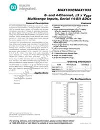 MAX1033EUP+ Datasheet Cover