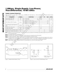 MAX1075CTC+T Datasheet Page 4