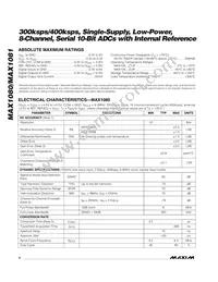 MAX1080BCUP+ Datasheet Page 2