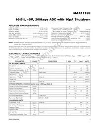 MAX11100EWC+ Datasheet Page 2