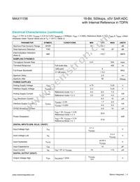 MAX11156ETC+ Datasheet Page 4