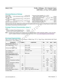 MAX11163ETB+T Datasheet Page 2
