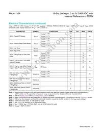 MAX11164ETC+T Datasheet Page 5