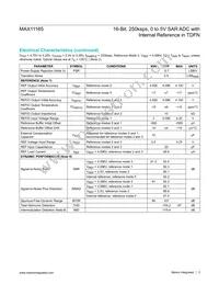 MAX11165ETC+T Datasheet Page 3