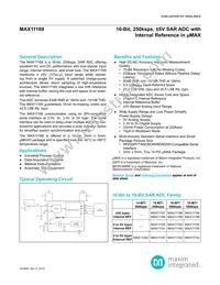 MAX11169EUB+T Datasheet Cover