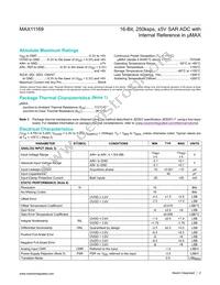 MAX11169EUB+T Datasheet Page 2