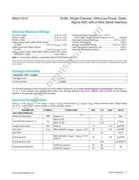 MAX11212BEUB+ Datasheet Page 2