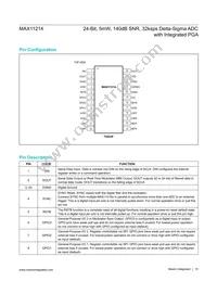 MAX11214EUG+T Datasheet Page 15