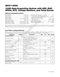 MAX11359AETL+T Datasheet Page 2