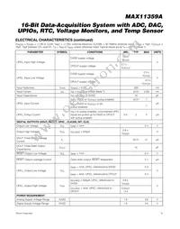 MAX11359AETL+T Datasheet Page 9