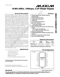 MAX1135BEAP+T Datasheet Cover