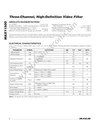 MAX11500USA+T Datasheet Page 2