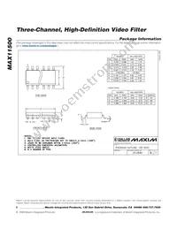 MAX11500USA+T Datasheet Page 8