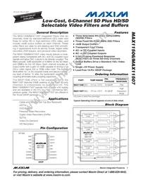 MAX11506CEE+T Datasheet Cover