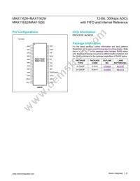 MAX11627EEE/V+ Datasheet Page 21