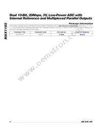 MAX1185ECM+ Datasheet Page 20